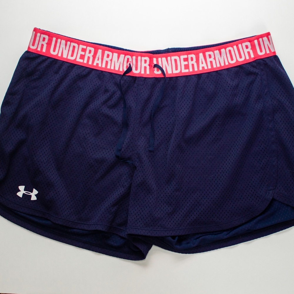 Navy Under Armour Women’s Athletic Mesh Shorts